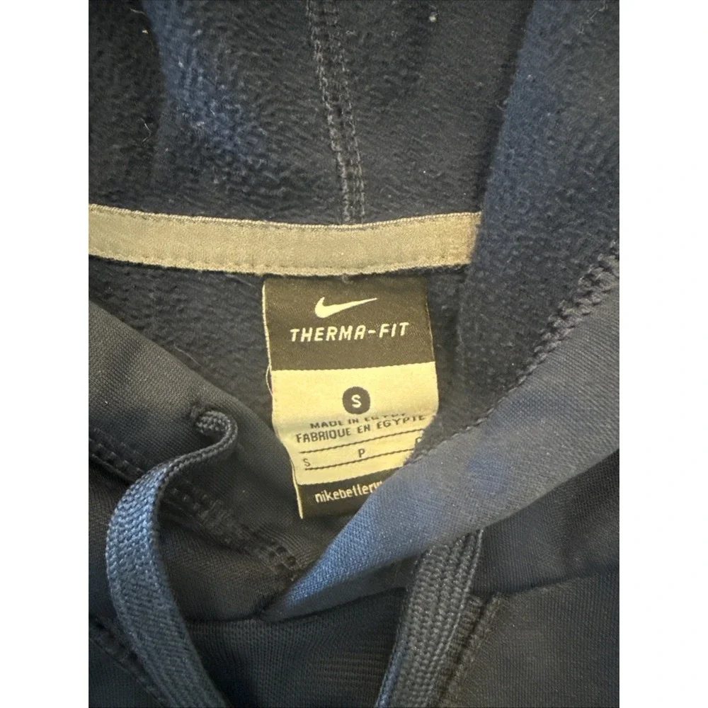 Nike Dallas Cowboys Therma-Fit Hoodie Men's Size Small Navy Blue & White